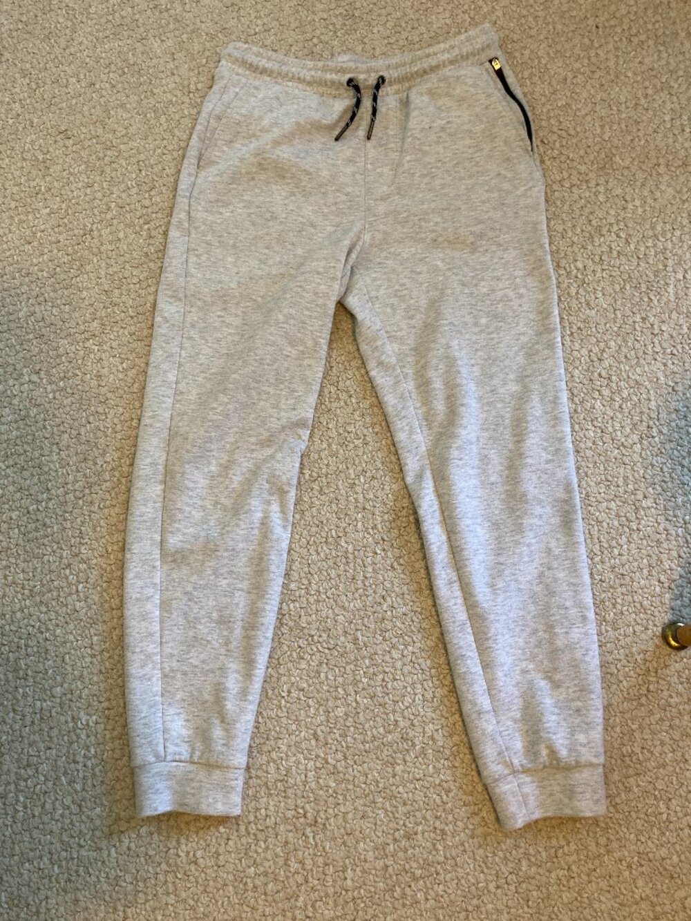 Sonoma Gray Jogger/Sweat Pant SZ Boys L 14-16 1 zip pocket +2 Pockets.